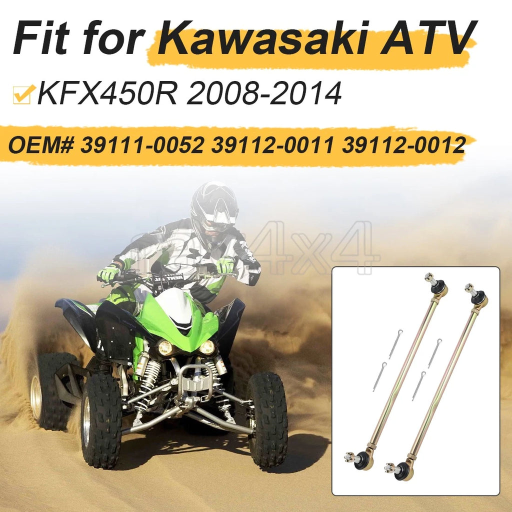 Set of 2 Tie Rod Ends for Suzuki Eiger 400 LTA400 2003–2007