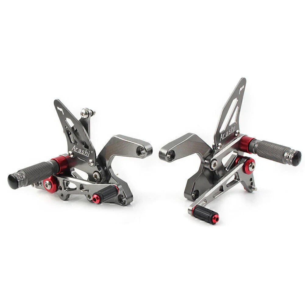 Aluminum Gray Rear Footpegs for Kawasaki Z900 (2021-2023)