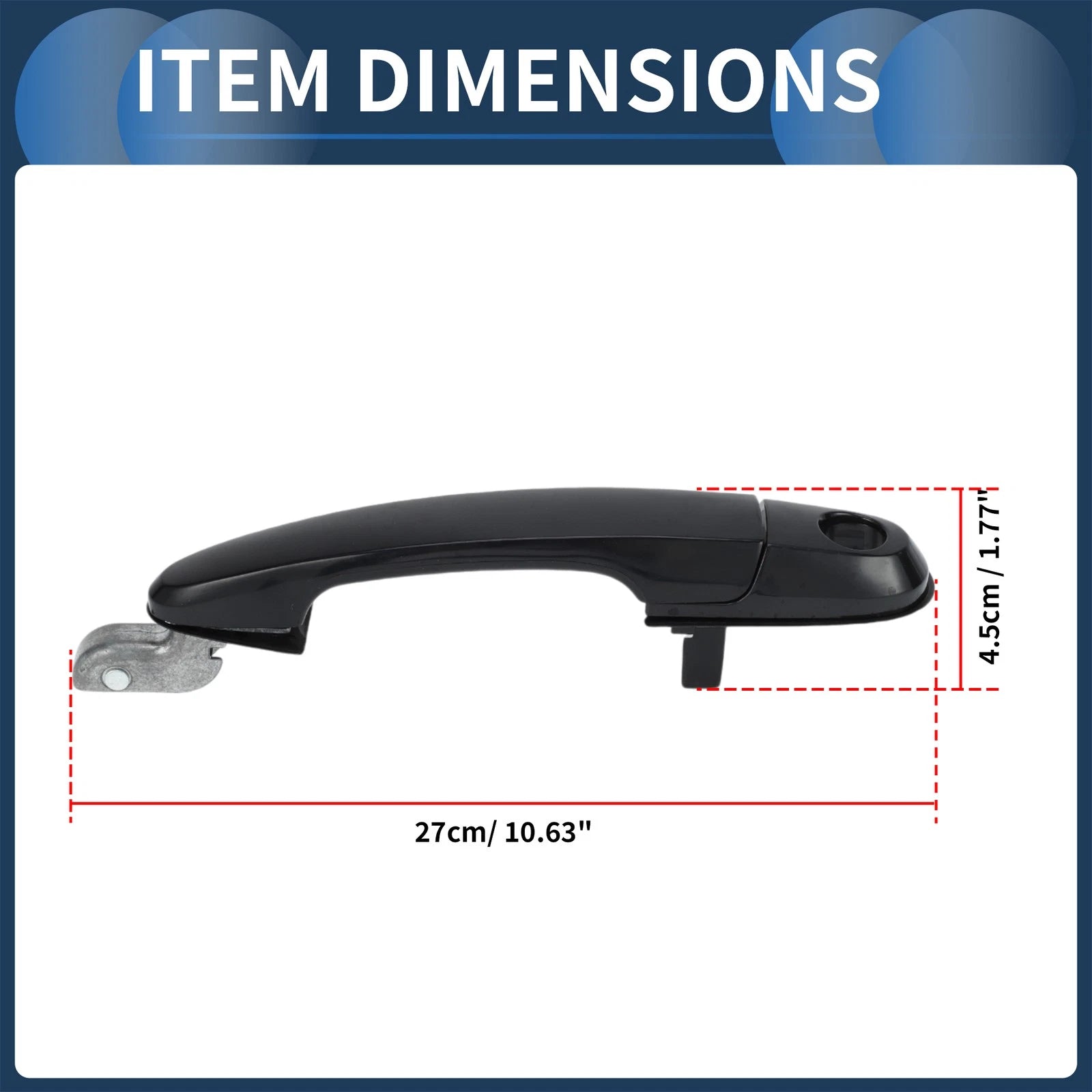 Front Left Door Handle for Hyundai Tucson (2005–2009) 1 Pcs