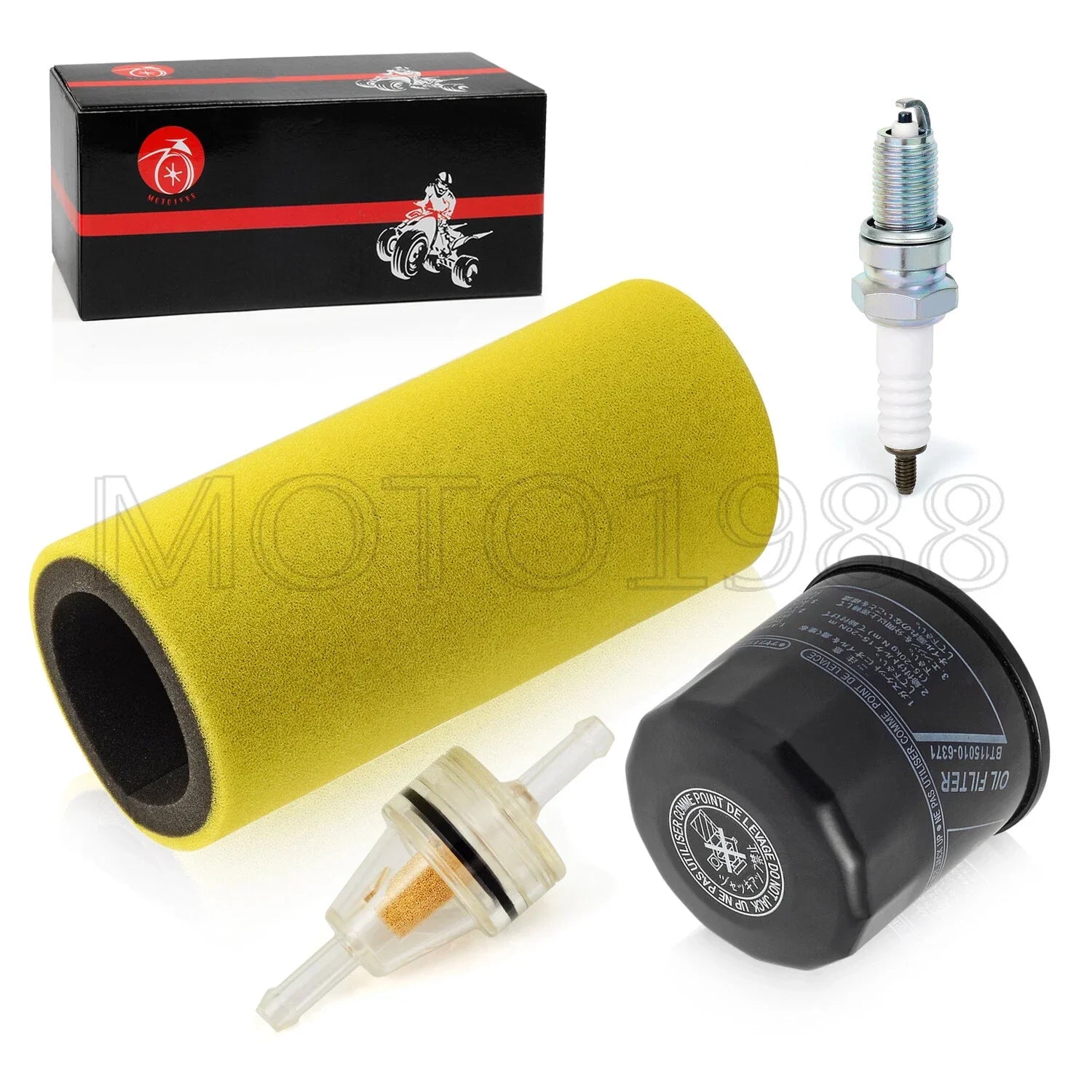 Air Filter & Oil Filter & Spark Plug for Yamaha Rhino YXR660 (2004–2007)