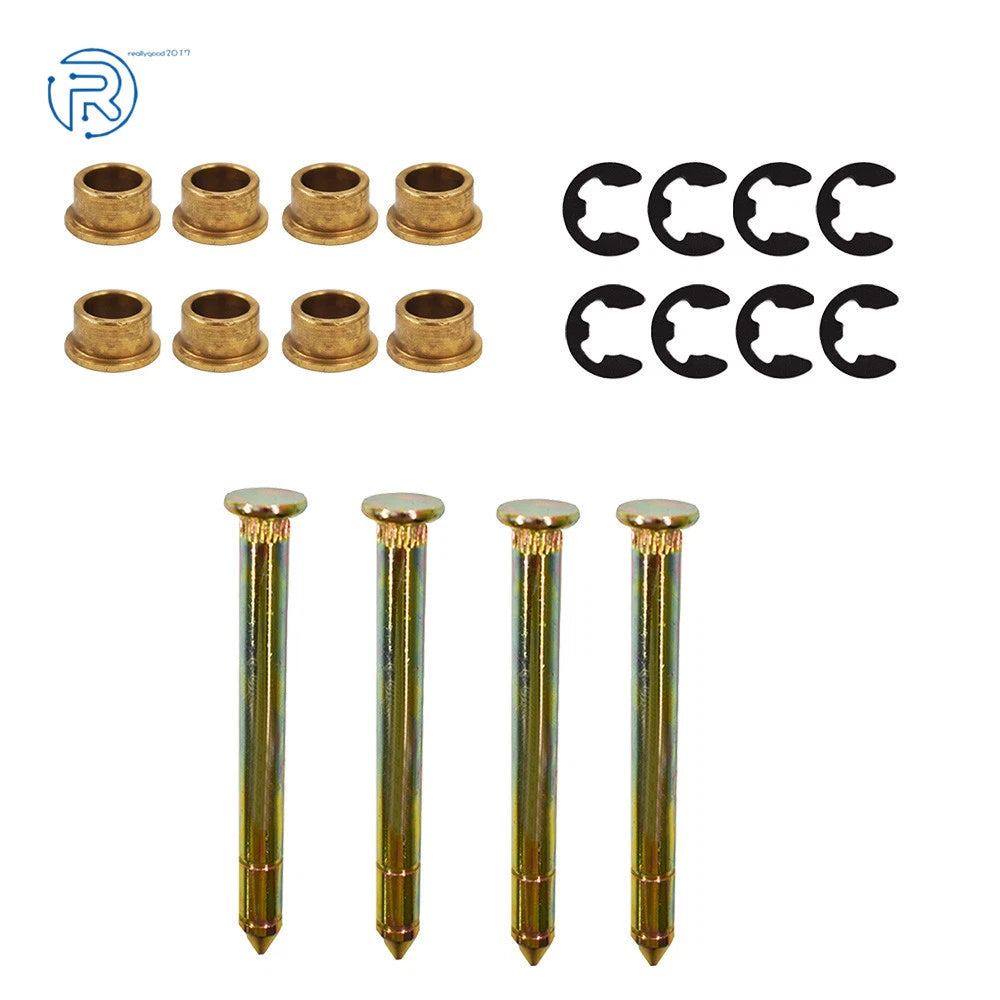 Set of 4 Heavy Duty Door Hinge Pins Bushing Kit for Ford F-150 F-250 F-350 Bronco