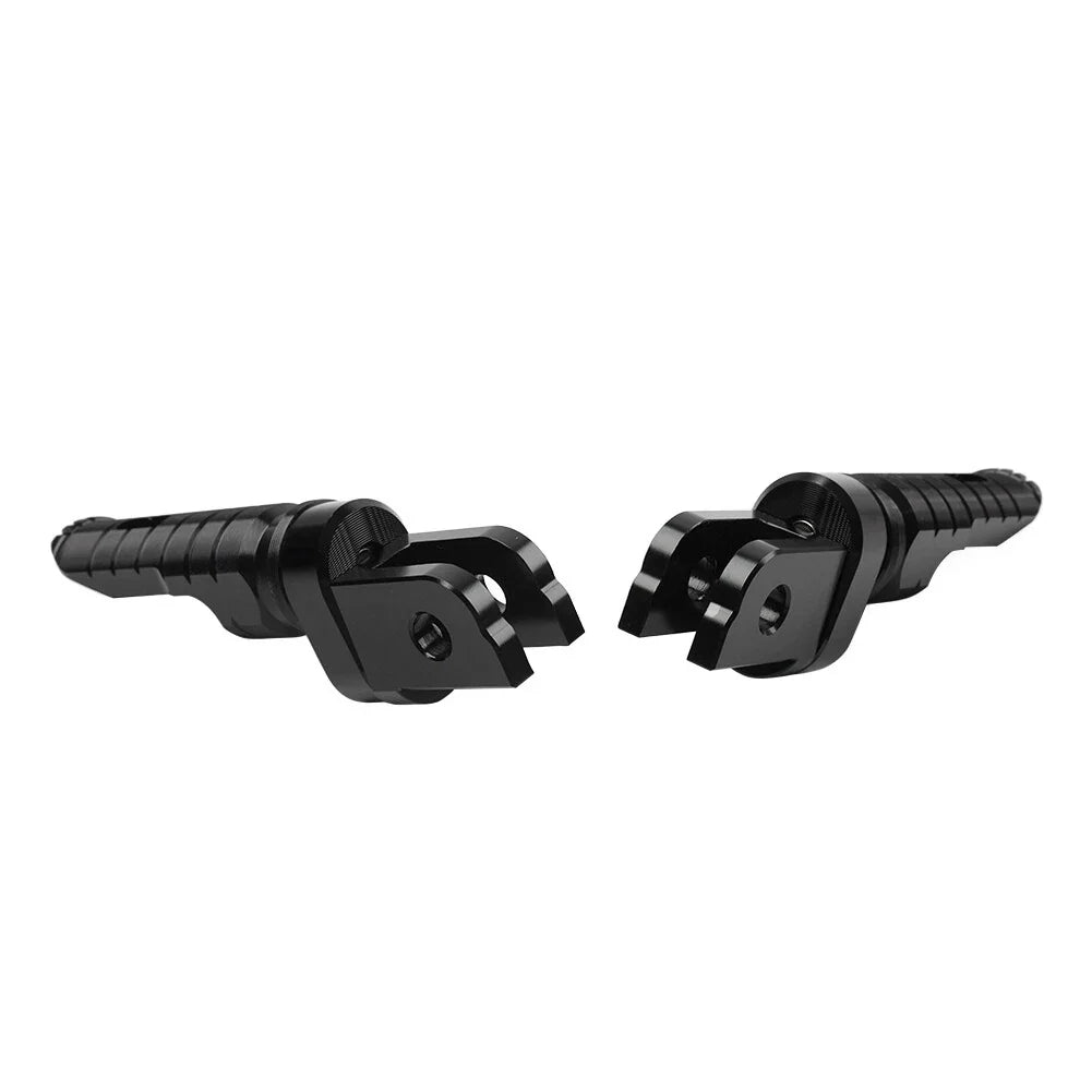 Black Front Footrest Pegs for BMW R Nine T/Scrambler, F900R (2019-2023)
