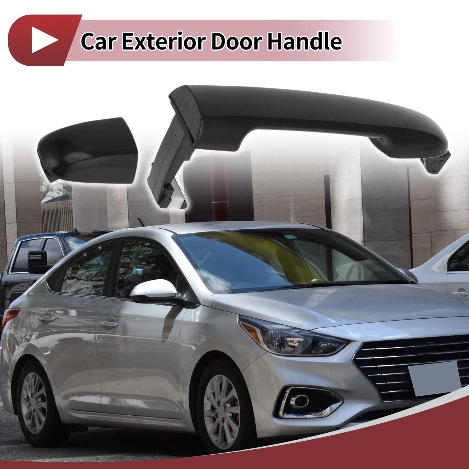 Car Door Handle Grip for Hyundai Sonata (2005–2010) Front Right No. 826523K020 Black