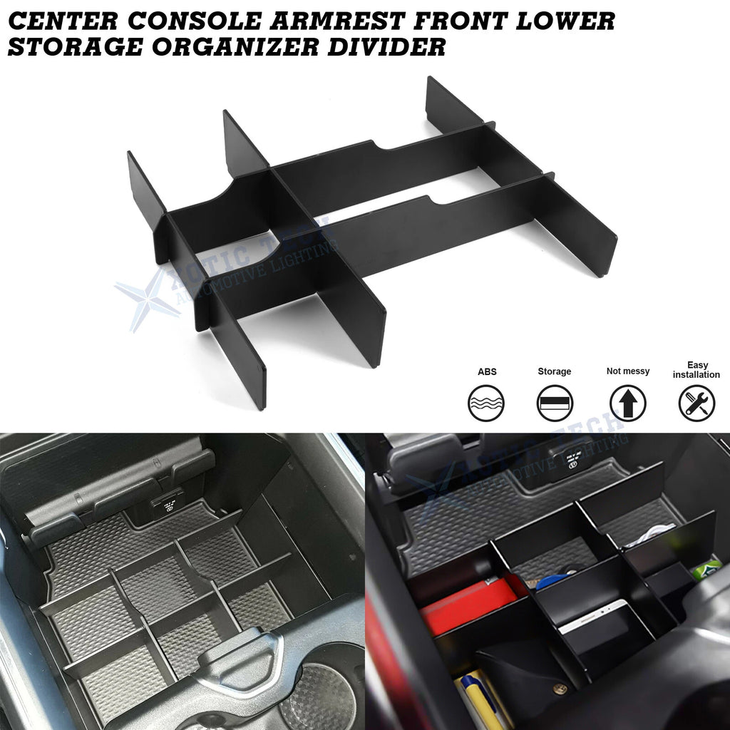 Front Lower Center Console Organizer Divider Kit for Ram 1500/2500/3500 (2019–2025)