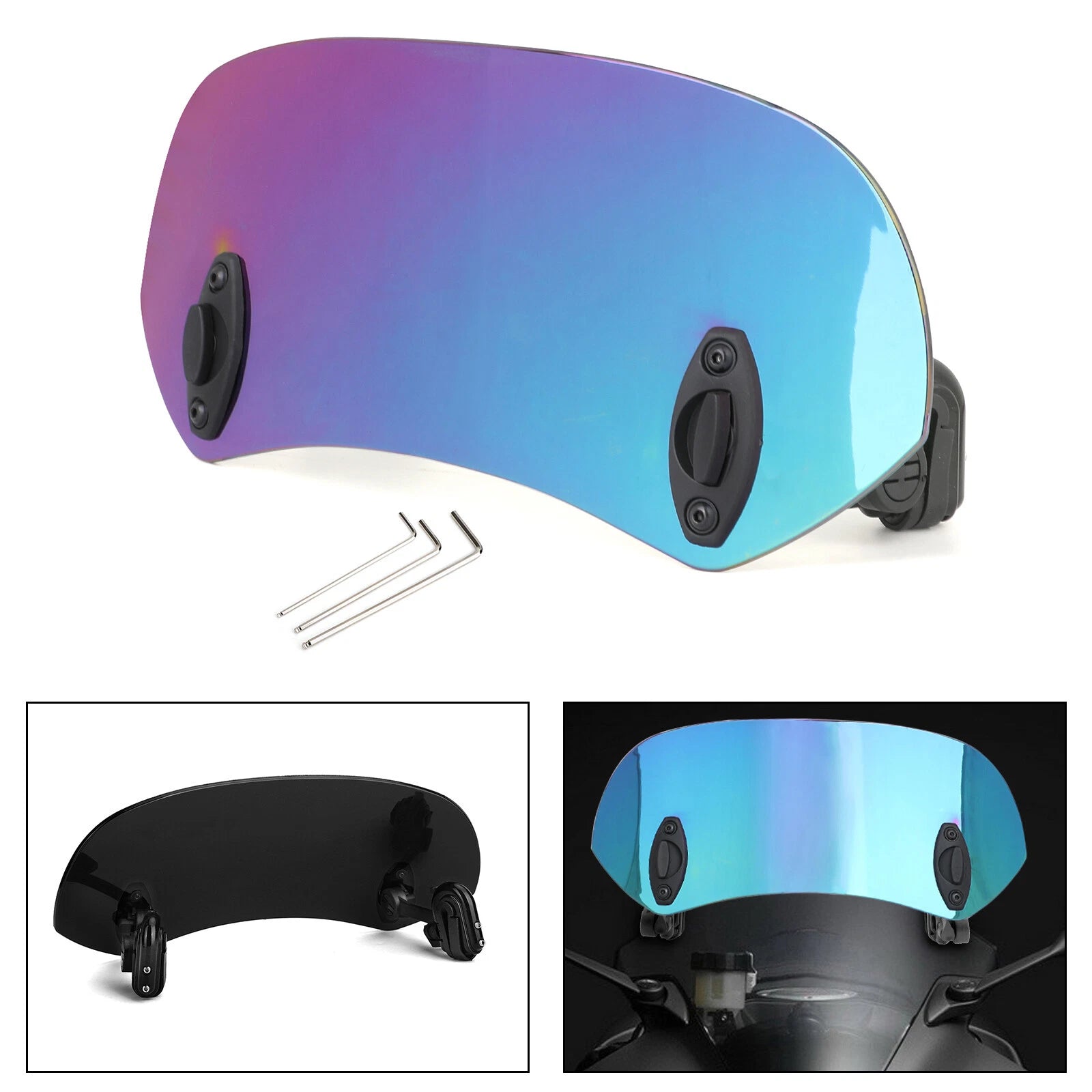 Adjustable Windshield Extension Spoiler for Iridium T9