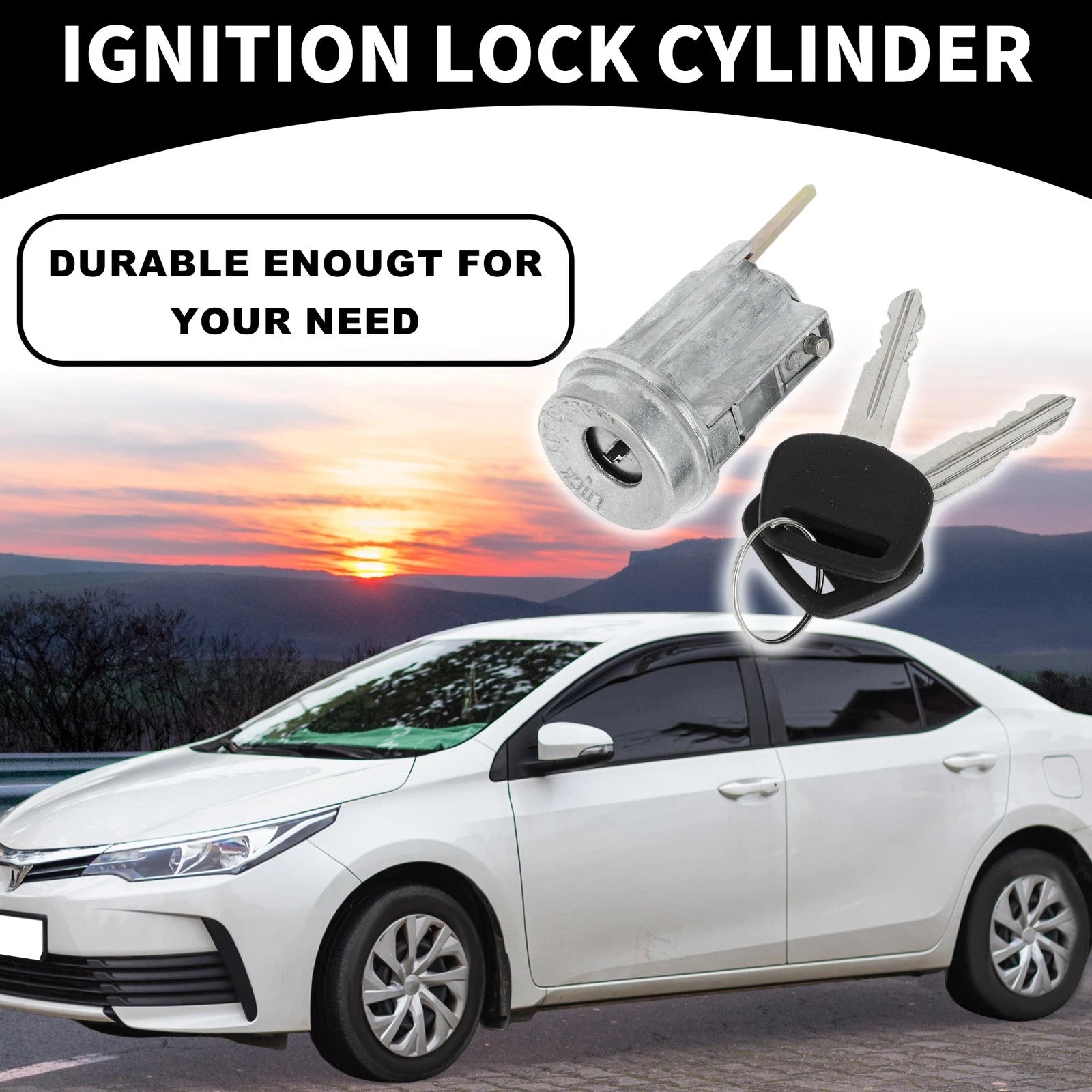 Ignition Lock Cylinder for Toyota Corolla, Geo Prizm (1993–1997)
