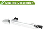 Exterior Door Handle for Hyundai Kia Picanto 2011-2016 Silver Tone Rear Right