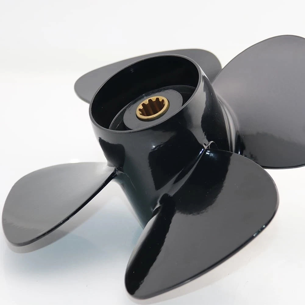 4 Blade Aluminum High Thrust Propeller for Suzuki 25-30HP (10 Tooth)