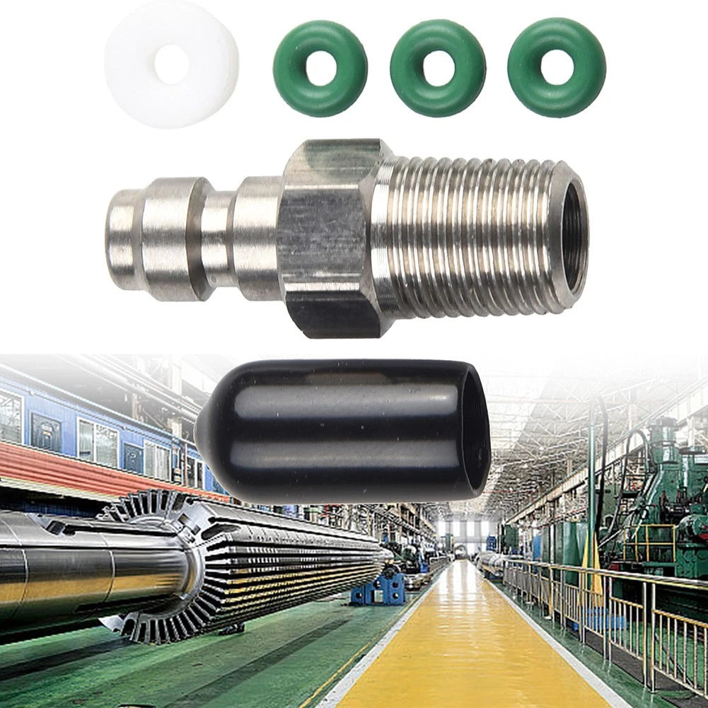 8mm Male Connector for Pneumatic Systems and High Pressure Pumps
