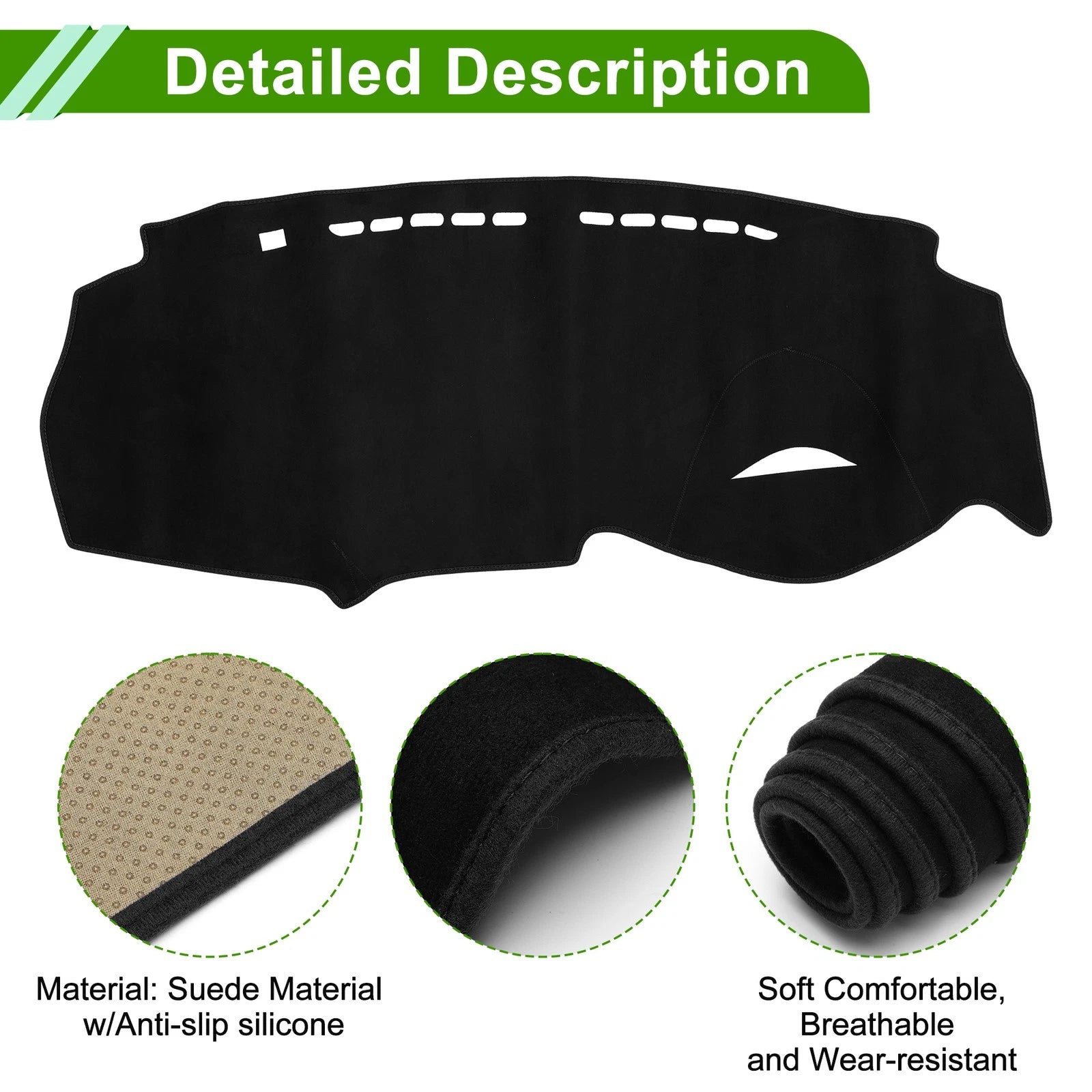 Dashboard Dash Cover Mat for Honda Insight (2009–2014) Black Sun Protector