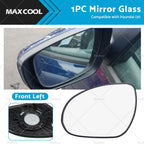 Left Side Mirror Glass with Back Plate for Hyundai i30 (2007–2012)
