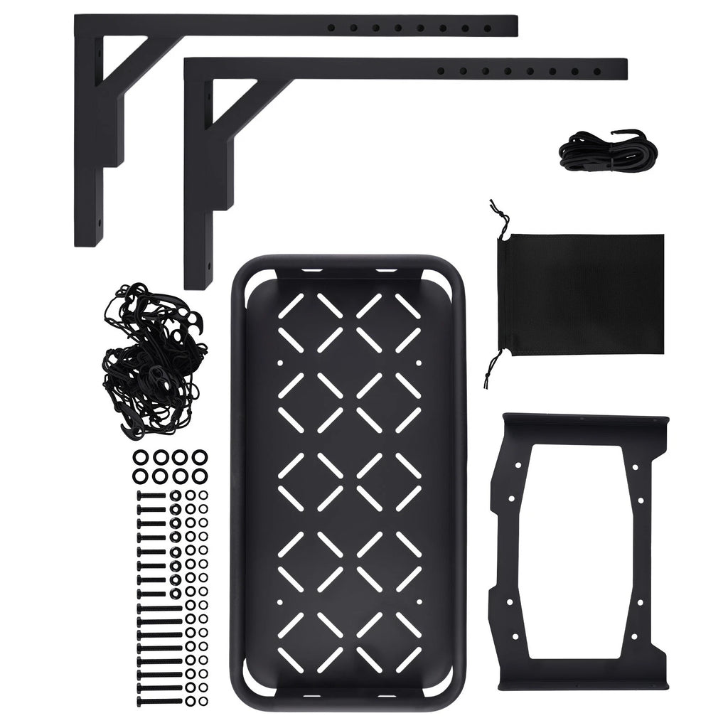 Off-Road Tire Storage for Jeep Wrangler JL Unlimited (2018–2025) Black