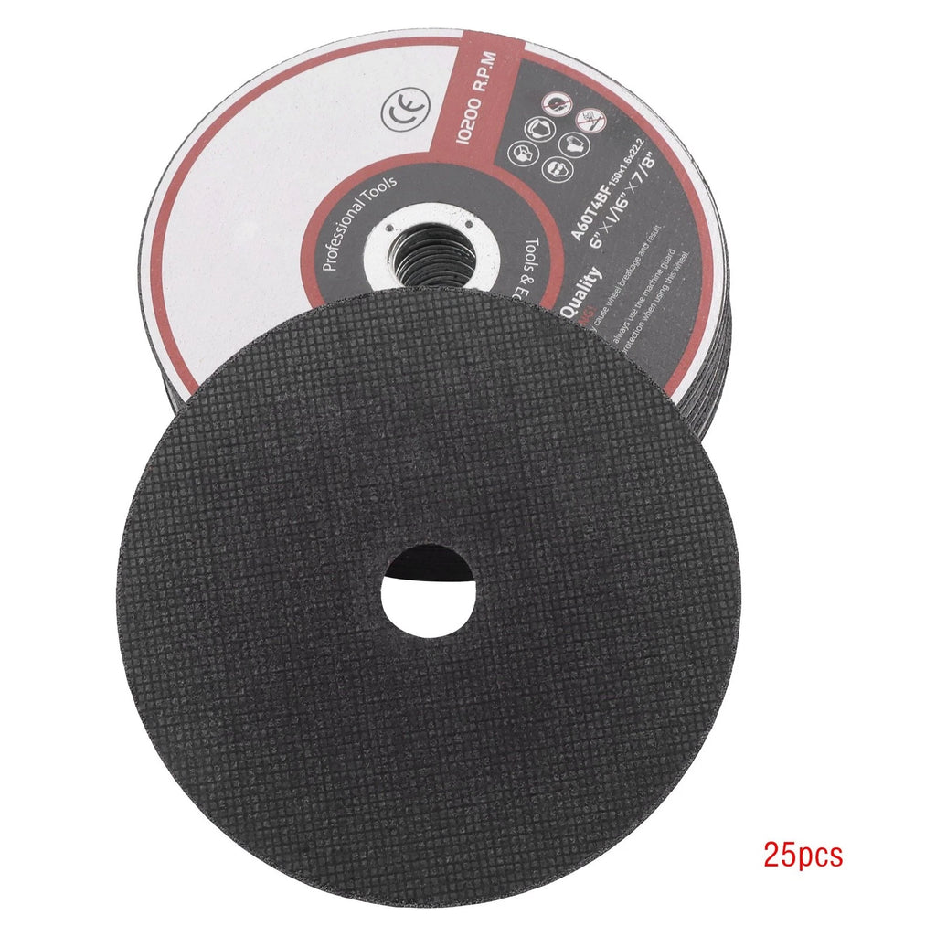 25 Pack Cut Off Wheels for Die Grinders 6"x1/16"x7/8"