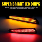 Set of 4 Smoked LED Side Marker Lights for Chevy Corvette C6 (2005–2013)