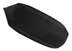 Leather Console Lid Armrest Cover for Dodge Neon (2000–2005) Beige Stitch