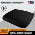 Leather Console Armrest Cover for Cadillac Escalade (2002–2006) Black
