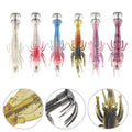 Set of 6 Soft Squid Luminous Jigs 11cm 9g Metal PVC Fishing Lures