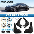 Set of 4 Mud Flaps Splash Guards for Tesla Model 3 (2017–2023)