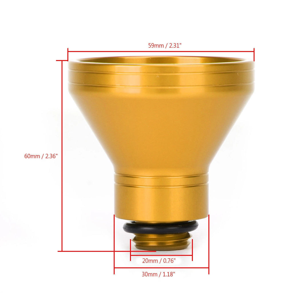CNC Billet 20mm Oil Filler Funnel for Yamaha Motorcycle (Fitment Specific)
