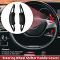 Set of 2 Black Aluminum Alloy Steering Wheel Paddles for Mazda Axela (2020–2021)