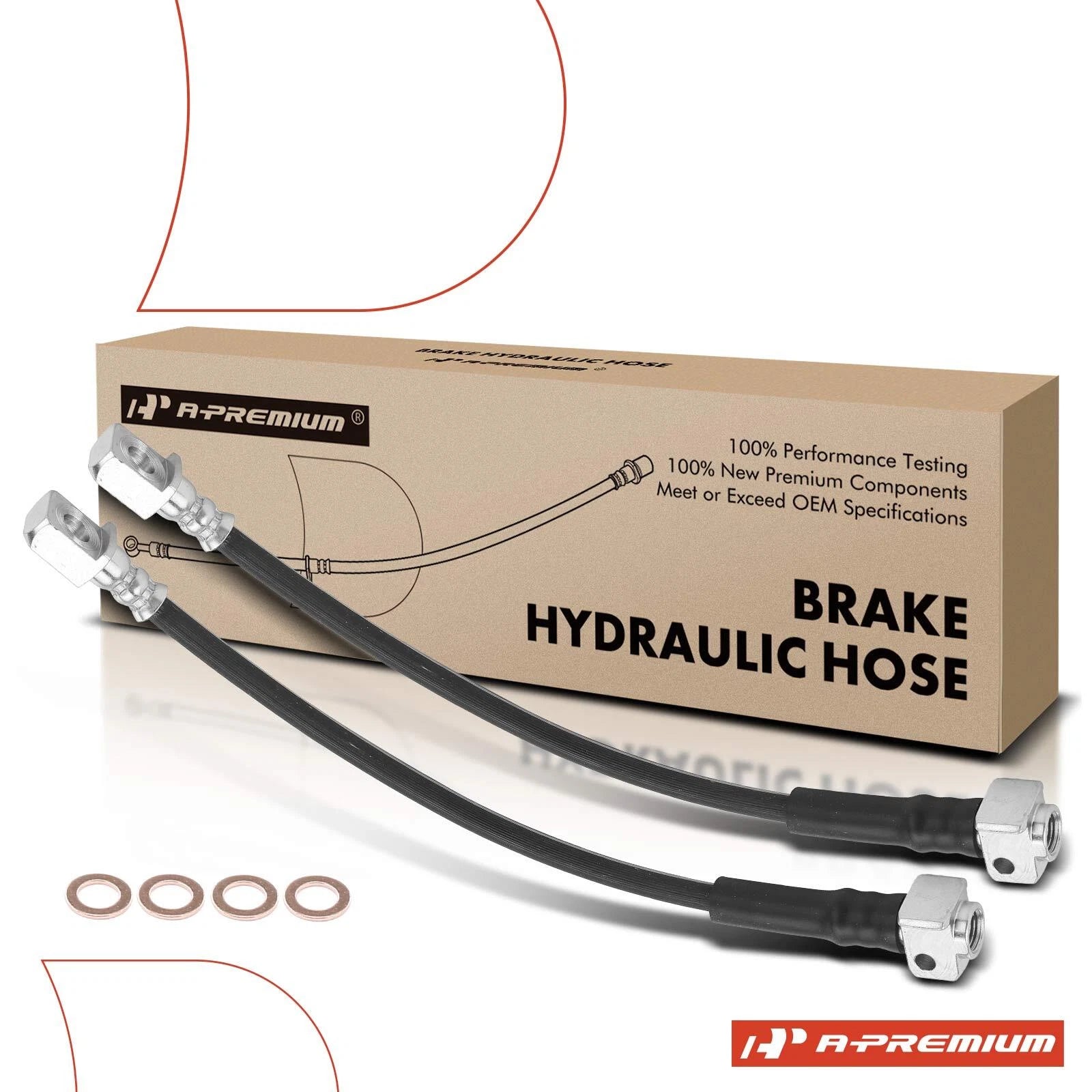 2X Rear Brake Hydraulic Hose for Buick Rainier (2004–2007)