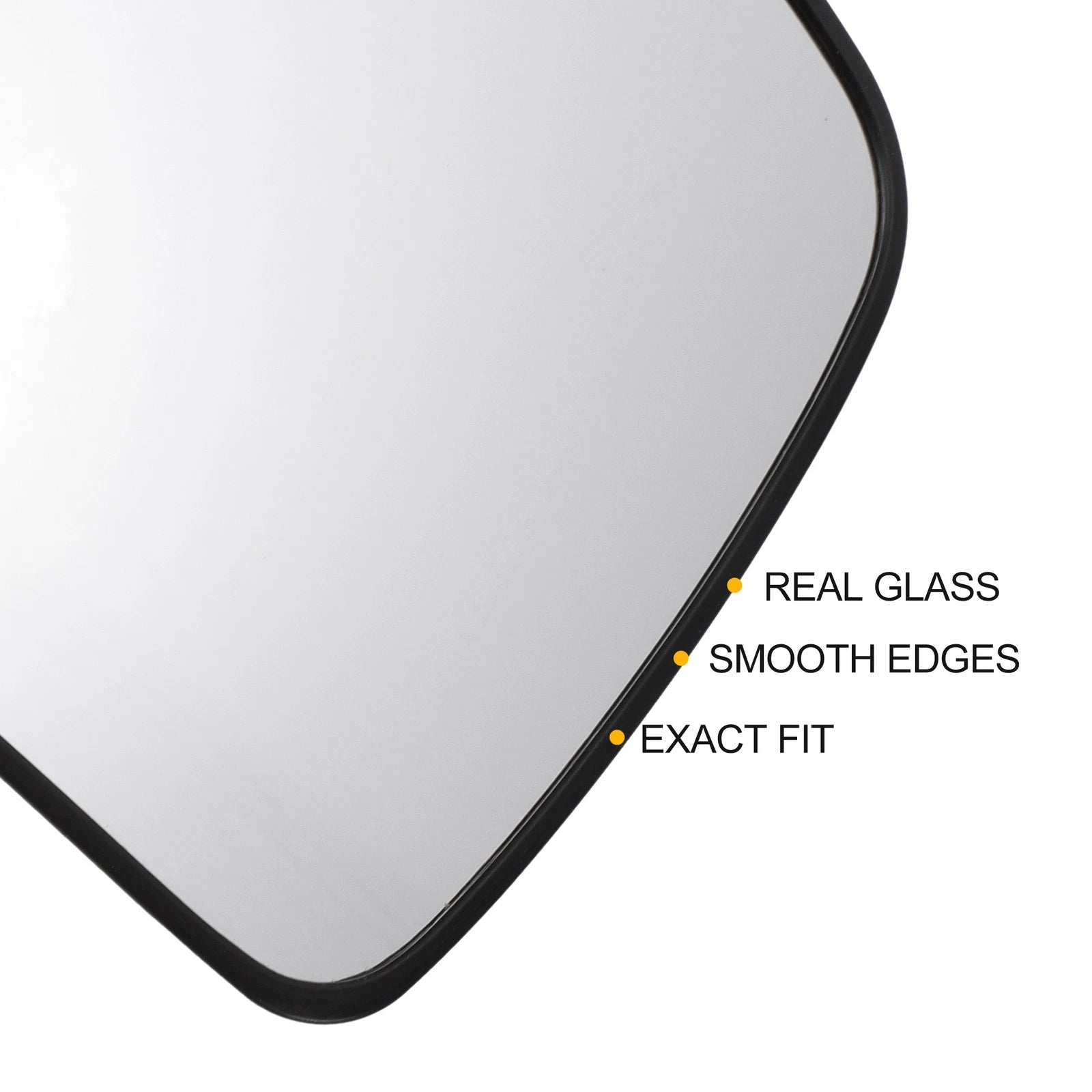 Right Side White Mirror Glass for KIA Soul (2009–2013)