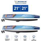 Set of 2 Wiper Blades for Audi TT Quattro (2000–2003) - Michelin Stealth Hybrid 21"