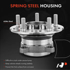 2X Rear Wheel Hub & Bearing Assembly for Honda Crosstour (2012–2015) AWD
