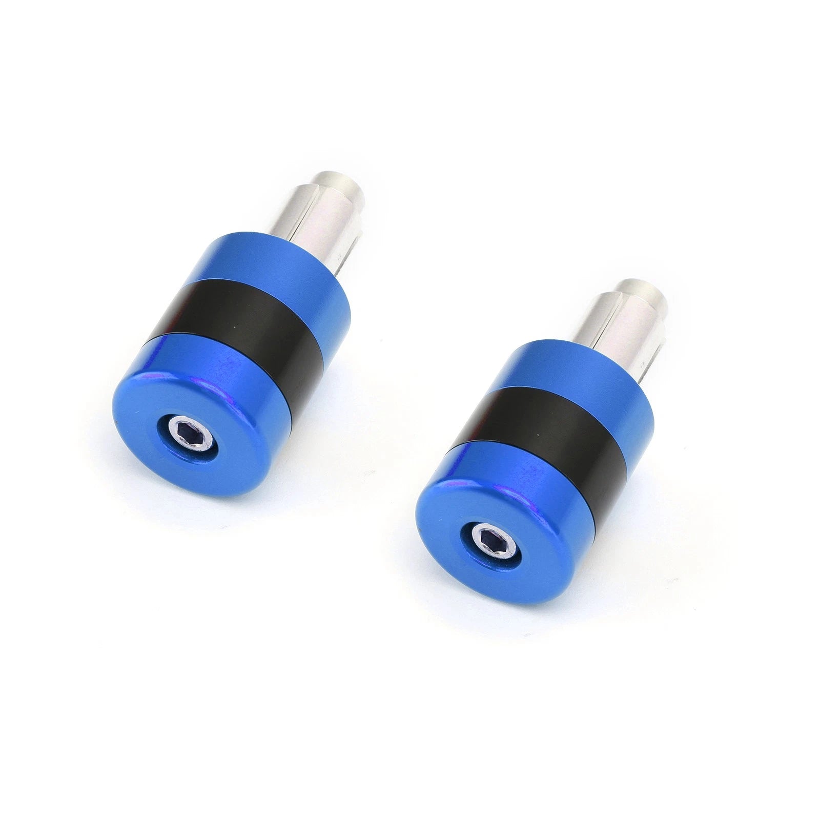 Set of 2 CNC Blue 7/8" 22mm Handle Bar Ends Vibration Reducing Sliders