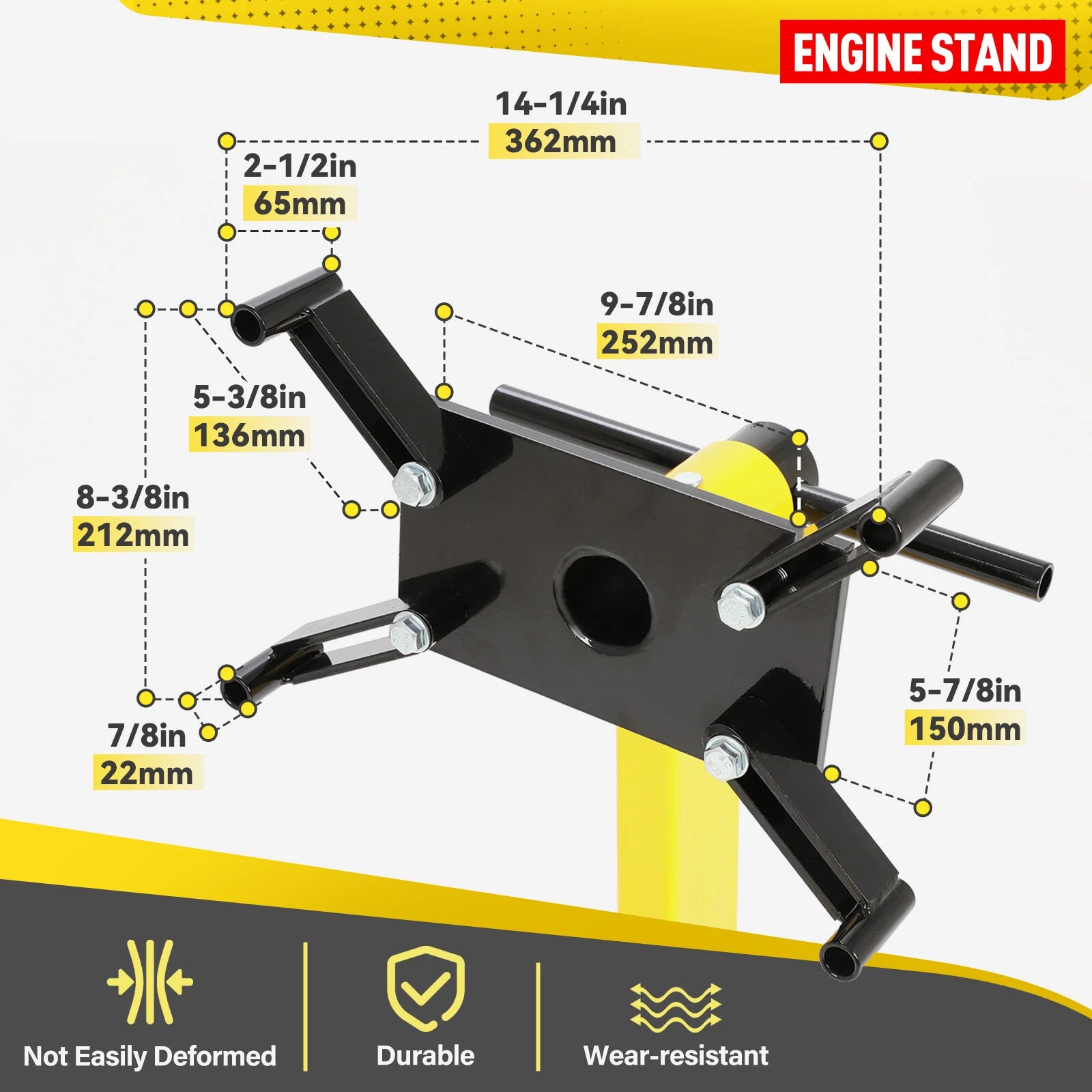 Engine Stand for Universal Use (1500lbs Capacity, 360 Degree Rotating)