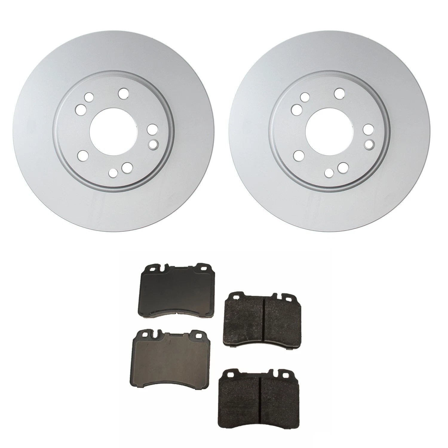 Hella Front Rotors Low-Met Disc Brake Pad Kit for Mercedes R129 (1989–2002)