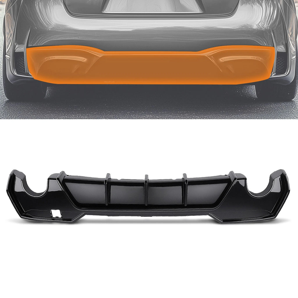 Rear Diffuser for BMW 4 Series G22 G23 430i M440i M-Sport (2020–2022) Gloss Black