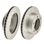 Front Vented Drilled Slotted Brake Rotors for Toyota Tacoma 1995–2003 (and 4Runner 1997–2002)