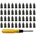 Roadside Tire Repair Kit for Universal Use (Includes 20 Screws & Driver Tool)