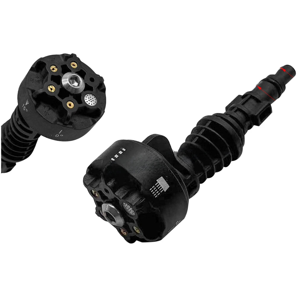 6-in-1 Black Plastic High Pressure Nozzle for Car Wash Machines
