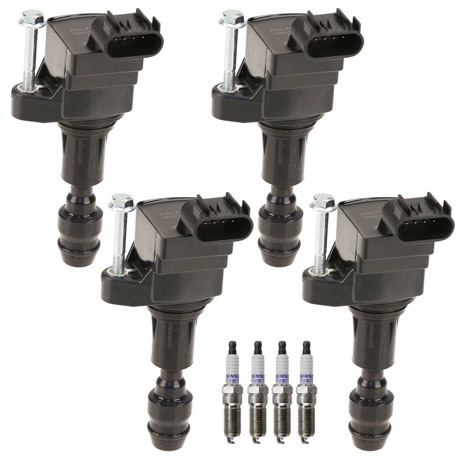 Set of 4 Ignition Coils & Platinum Spark Plugs for Malibu Regal Terrain (2010–2015)