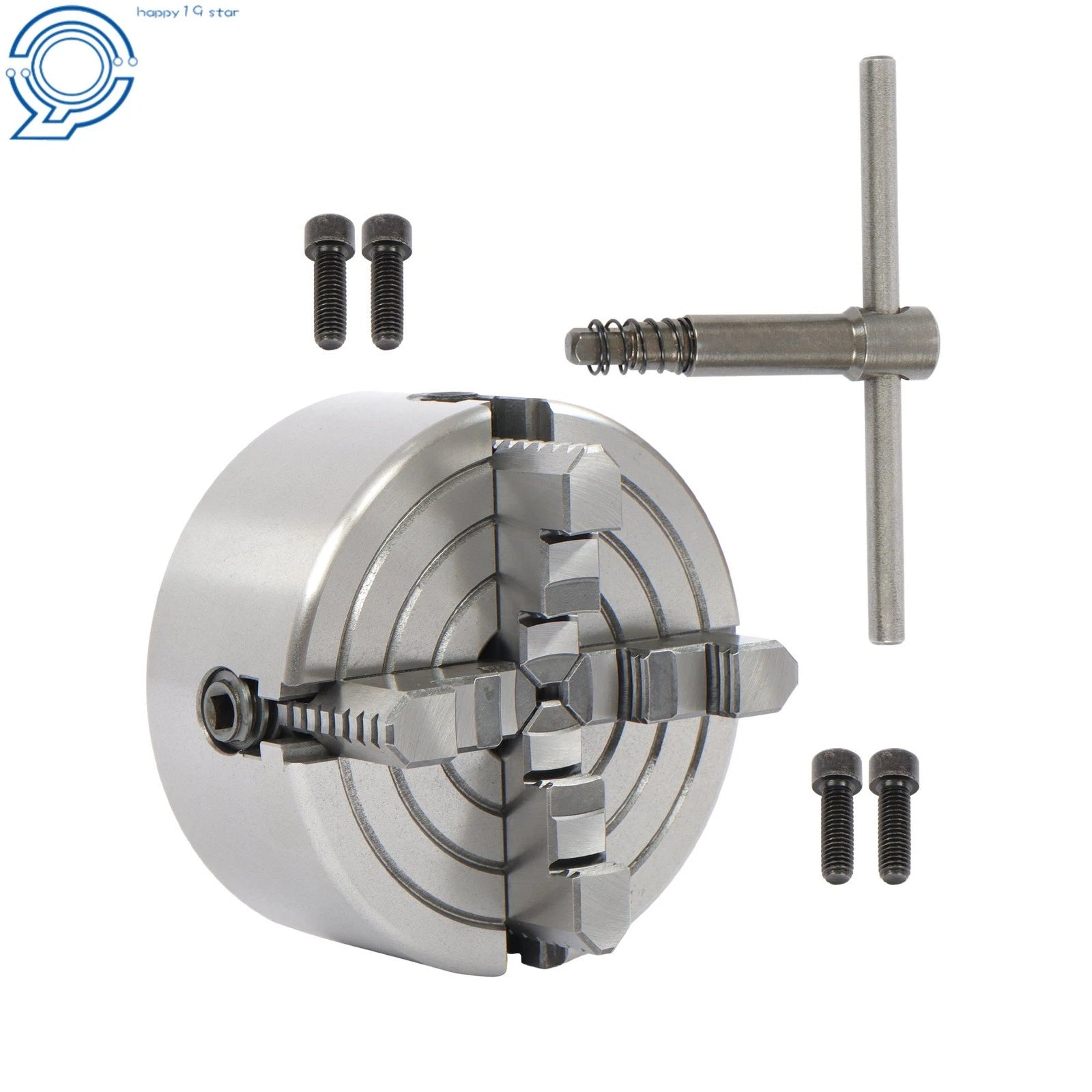 Reversible Jaw 5" 4-Jaw Lathe Chuck for Wood Turning (K72-125)