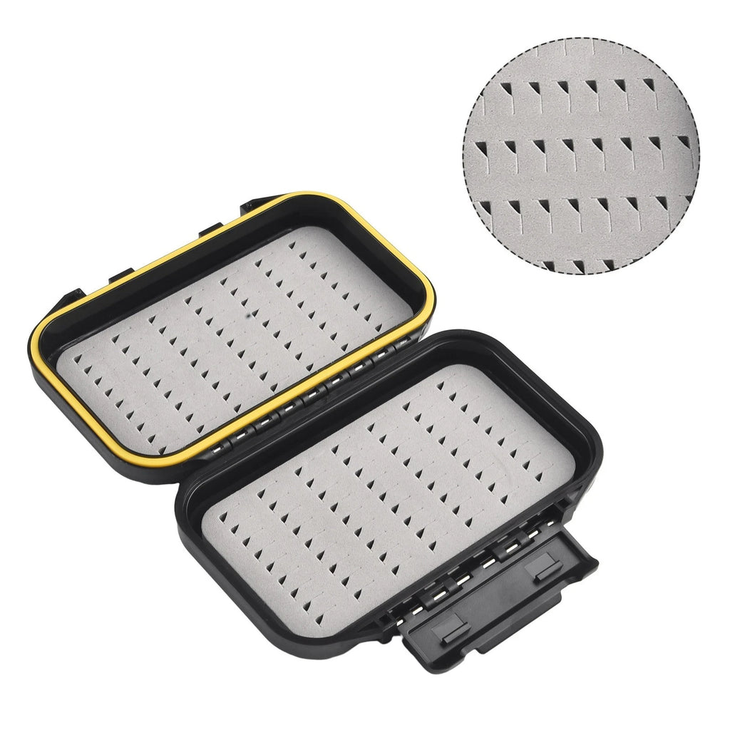 Double Sided Waterproof Fishing Tackle Box with Silicone Seal