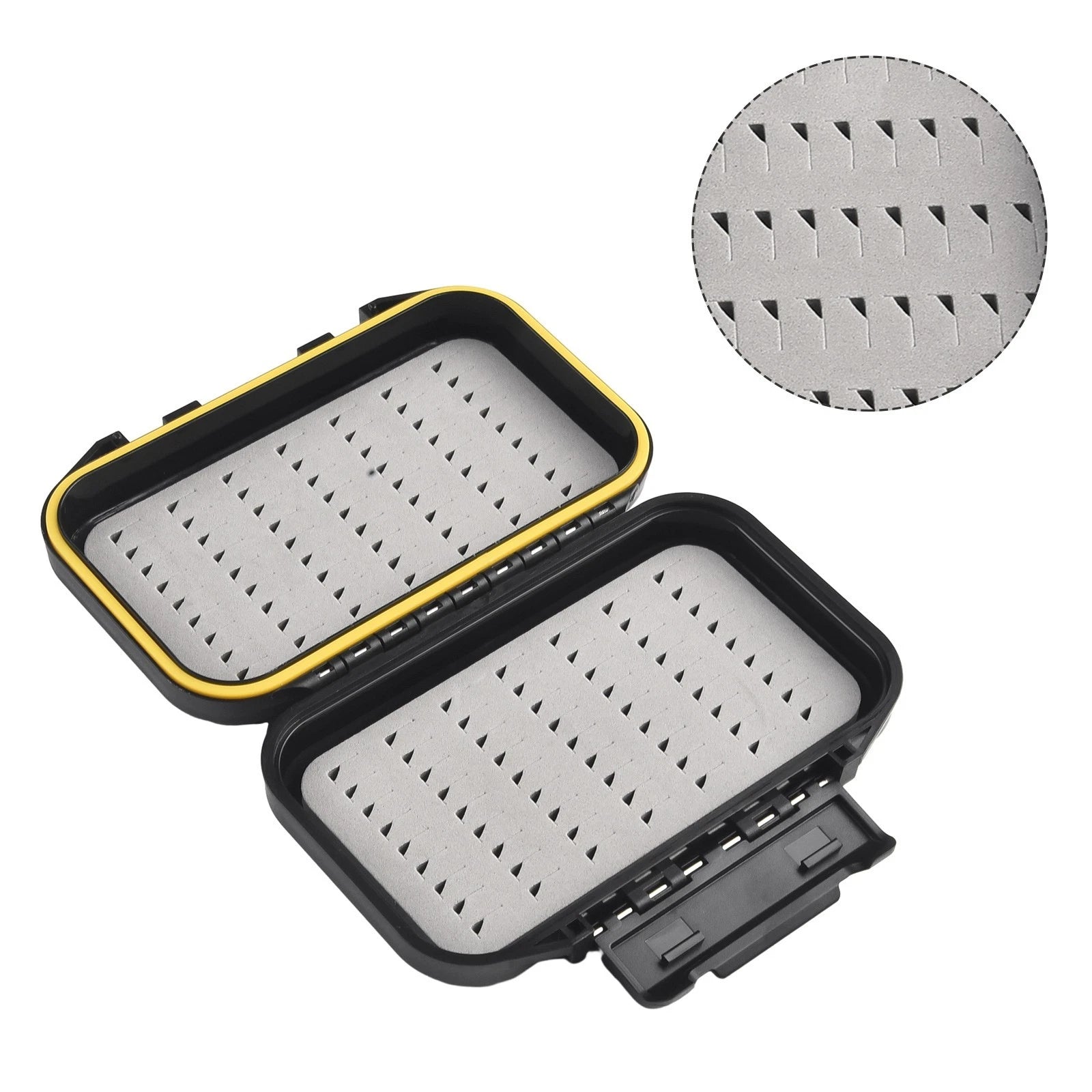Double Sided Waterproof Fishing Tackle Box with Silicone Seal