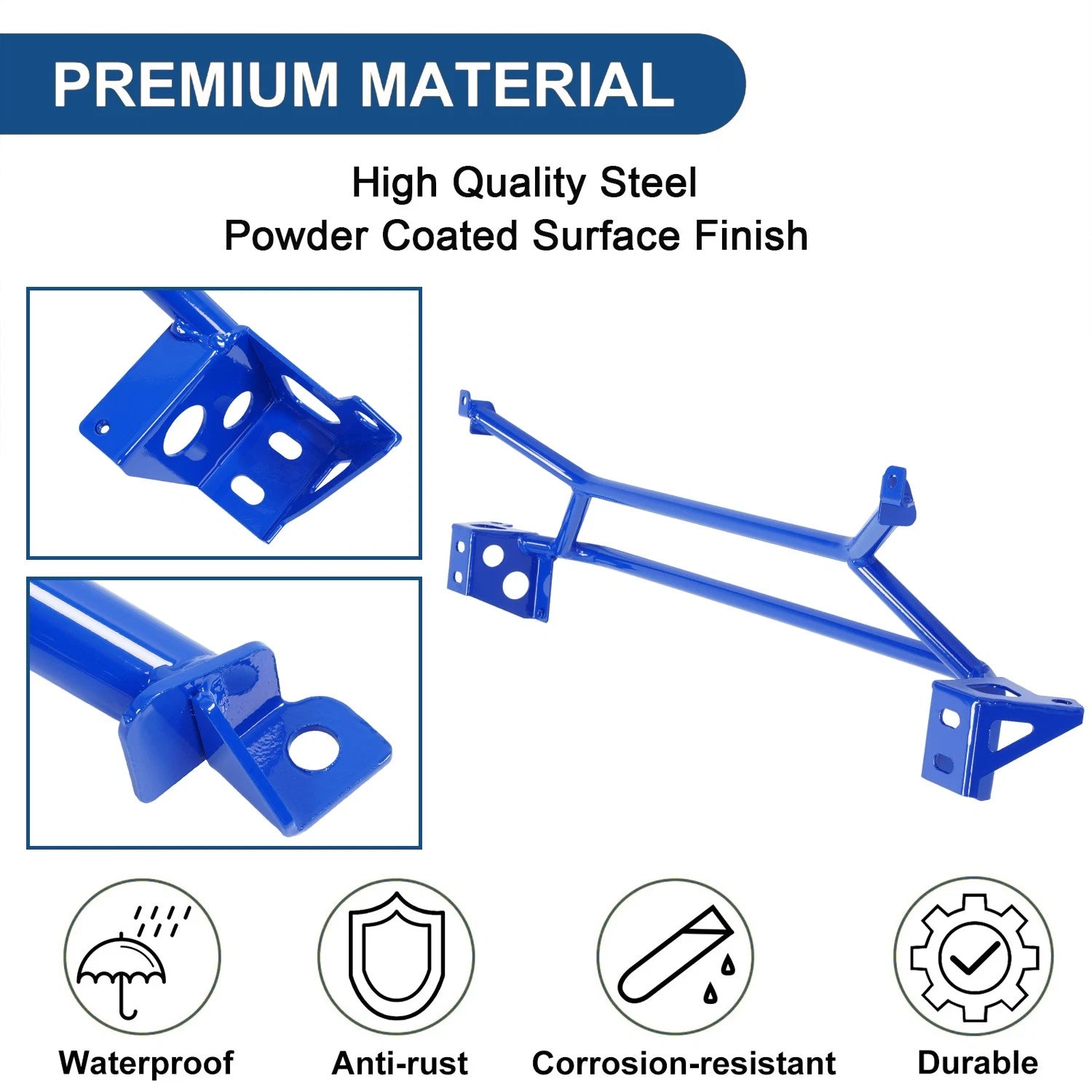 Front member mount power brace for Lancer EVO 7 8 9 (2003–2006)