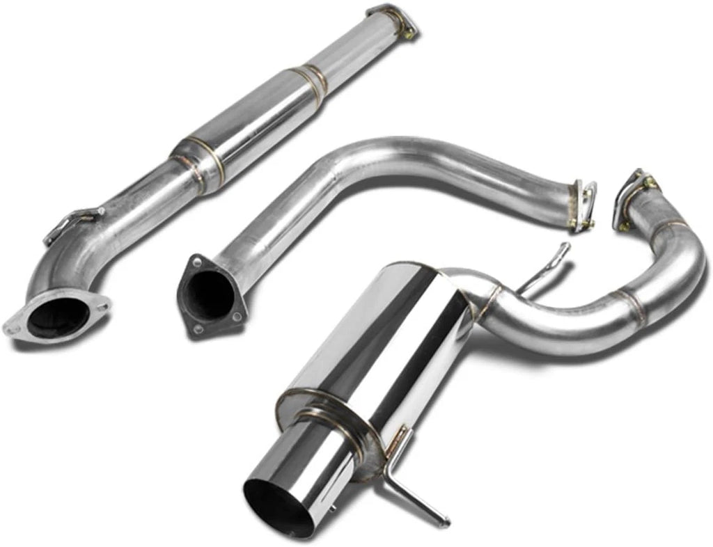 4" Rolled Tip Stainless Catback Exhaust Muffler for Mitsubishi Eclipse GT/GTS (2000–2005)