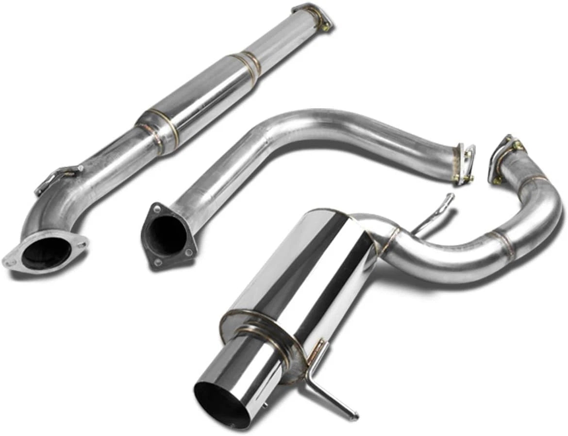 4" Rolled Tip Stainless Catback Exhaust Muffler for Mitsubishi Eclipse GT/GTS (2000–2005)