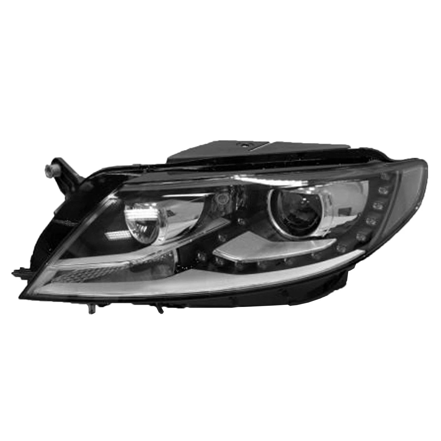 Replacement Driver HID Headlight Lens Housing w/o LED Daytime Running Lights