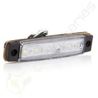 5 Red + 5 White Clearance Light Side Marker for Truck Trailer Bus Van