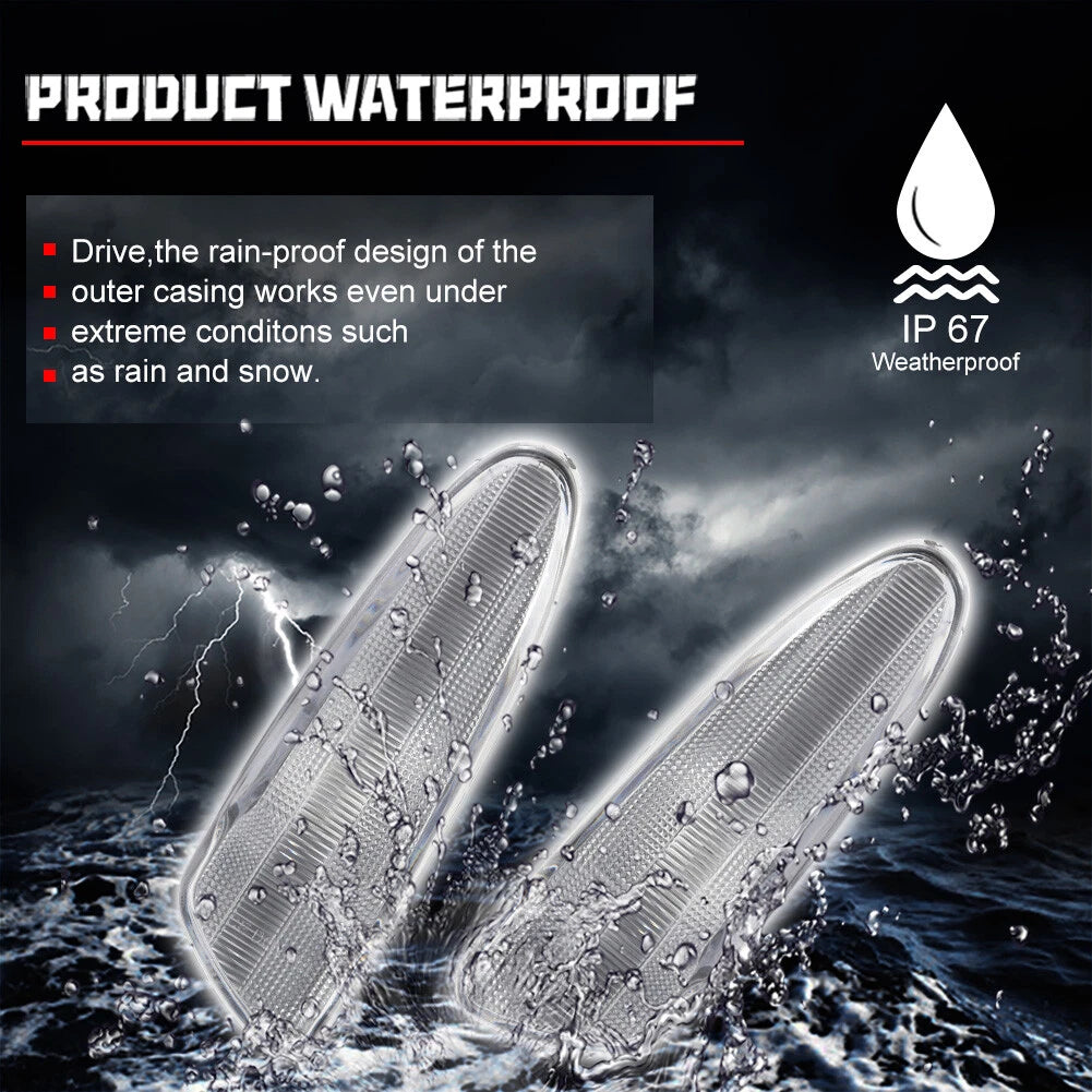 2X Clear Lens Front Bumper Side Marker Lights for Toyota Celica (2000–2005)
