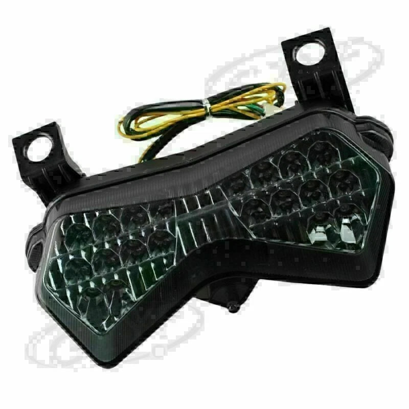 LED Tail Light Brake Turn Signal Lamp for Kawasaki Ninja ZX6R (2003–2004) Smoke