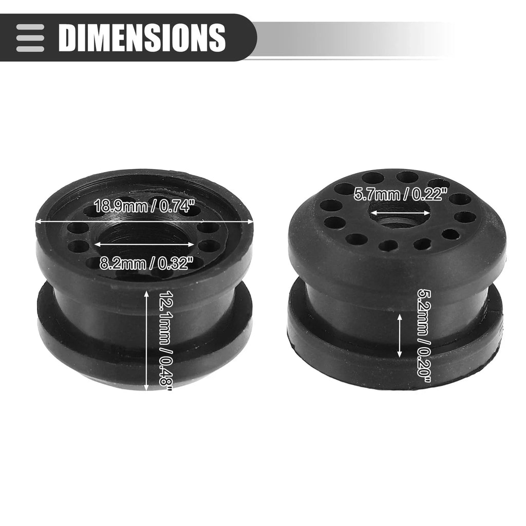 Transfer Case Linkage Bushing for Dodge Ram Rubber Black 4 x Pieces
