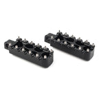 Black CNC Foot Pegs for Harley Dyna Wide Glide FXDWG FXDB FXDL FXDF (2006–2017)