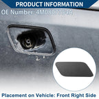Front Right Washer Nozzle Cover Cap for Audi Q7 (2016–2021) Gray 1 Pcs