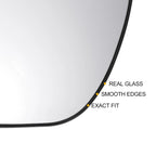 Left Side White Mirror Glass for KIA Venga (2009–2020)